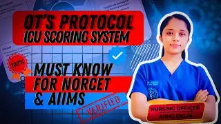 OT's protocols and guidelines for disinfectant and different scoring system USE IN ICU #norcet