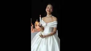 Unique Satin Ball Gown Wedding Dress with Swarovski Crystals Brooch 