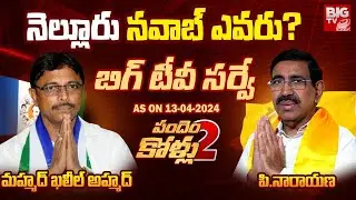 BIG TV Survey On Nellore City Assembly  constituency | Ponguru Narayana vs Mohammad Khaleel Ahmed