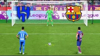 AL HILAL VS BARCELONA - RONALDO, MESSI, NEYMAR, MBAPPE, HAALAND l FC 24 PENALTY SHOOTOUT