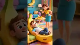 😂 Funny Banana Husband Lazy Moments | Comedy Shorts 🍌💤#BananaComedy #LazyHusband #CartoonShorts