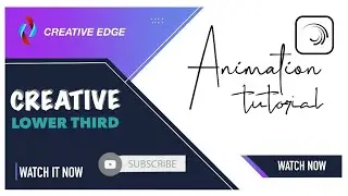 Trending lower third animation|easy steps|alight motion|editing tutorial