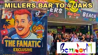 Benidorm Bars & Nightlife 2025 | Millers Beach Bar to 4 Jaks   #benidorm  #beachbar #millers #4jaks