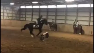 First Time Jumping No Stirrups!