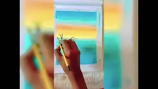 Soft Oil postal ( Sun Rises Drawing) #subscribe ❤ #Sp Art   .