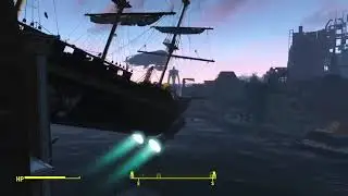 Fallout 4 U.S.S Constitution Flying scene