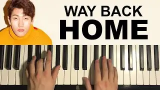 Shaun, Conor Maynard - Way Back Home (Piano Tutorial Lesson)