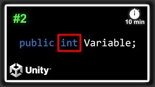 Was ist eine Variable? Types: int - float - string - bool | 2/2 | #2 | Unity  C# Tutorial