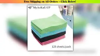 125pcs Disposable Makeup Clean Pad Excellent Double-layer Composite Membrane Absorbent Waterproof