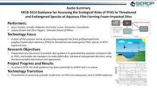 Guidance for Assessing Ecological Risks of PFASs to Threatened Species at AFFF Sites