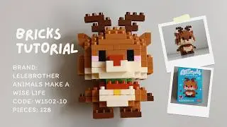 How to Build Reindeer | LeleBrother Animals Make a Wise Life w1502-10 | 128 Pieces