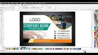 How To Make Professional Visiting Card in CorelDRAW | CorelDRAW Graphics Tutorial Video