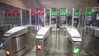 Sweden, Stockholm, train ride from Kallhäll to Jakobsberg, 5X escalator