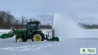 John Deere 4052R with 440R Loader and Frontier SB1174 Rear Snow Blower
