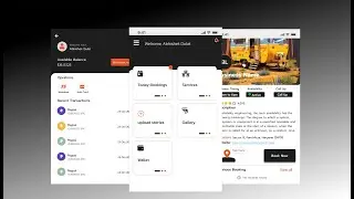 service provider app design in figma