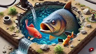 Catch fish using mini water pump fishing exciting II pp Creators II amazing fish 🐟🌴🎊part-27#catch