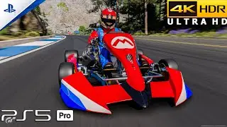 Gran Turismo 7 (PS5 Pro) 4K 60FPS HDR Gameplay (Mario Kart)