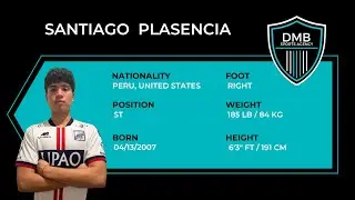 Santiago Plasencia (ST) Soccer Recruiting Video - Committed to Strive Academy