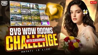 Hayati Is Live 🔴 | PUBG Mobile Custom Rooms Match | Challenges UC + Cash Reward Rooms.