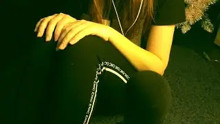 ASMR 🩶 Fabric 💫 Leggins ⚡ Scratching 🥰