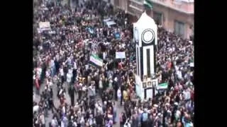 حمص إعتصام في الخالدية جمعة التدويل مطلبنا 6 1 2012 أغنية حانن للحرية راااااائعة