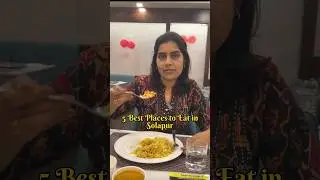 5 Solapur Food Places Mini Travel Vlog | Solapur Street Food | Best Solapuri Food Vlog
