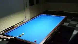 Zware trekstoot driebanden biljart #drawshot #biljart #carombilliards
