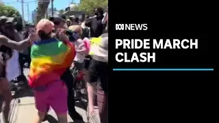 Police and protesters clash at Melbourne Pride march | ABC News