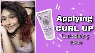 CURL UP CURL CREAM Does magic to my hair✨ #shorts the roundshade chic