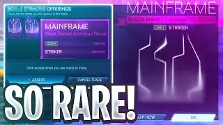 So I Found The RAREST Black Market in Rocket League History... (500,000 CREDITS)