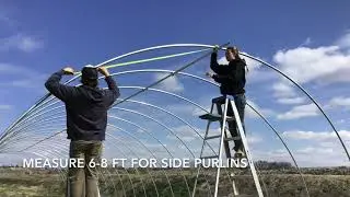 Family Project: putting up the hoop house (part 1)
