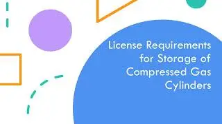 License Requirements for Storage of  Gas Cylinders (As per Gas Cylinder Rules 2016 )