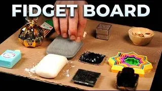 ASMR DIY Fidget board (no talking)