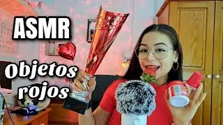 ASMR S&Oacute;LO CON OBJETOS ROJOS!❤️😴 (Mucho tapping) | ASMR en espa&ntilde;ol para dormir | Pandasmr