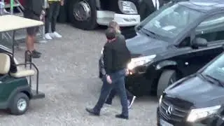 Iron Maiden band members arrive at Stadium Wiener Neustadt 2/2 (Dave, Janick, Adrian and Rod)