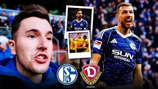 SCHALKE vs DRESDEN Stadion Vlog 🔥 Brutales Ende nach Dzeko-Gala! Schalke verspielt 2:0!