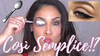 Come fare la CUTCREASE con un CUCCHIAINO ! | Makeup tutorial | TikTok makeup hak | Ornella Salvo