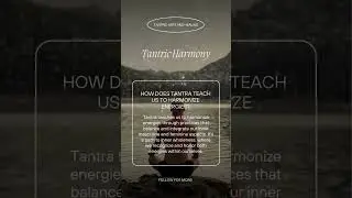 Tantric Harmony ⚖️ How does Tantra teach us to harmonize energies Balance and integrate inner m