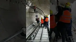 Secret Tunnel Wires POWERING Your Subway !⚡ Watch Workers Install Giant Cables !