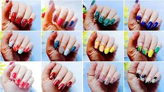 12 Easy NAILART designs using home materials | Trending Nailart 2026