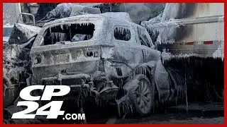 OPP say up to 50 vehicles involved in collisions on Hwy. 401 in eastern Ontario