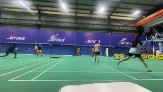 Jamaica vs China Women&rsquo;s Doubles against a Chinese Club
