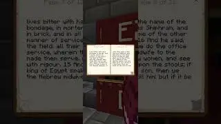 Exodus 1 - the KJV Bible in vanilla Minecraft #kjv #exodus #bible #minecraft