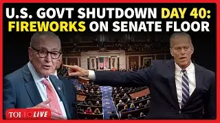 US Senate Floor LIVE: Republicans & Democrats Clash; Voting Begins As Shutdown Enters Day 40th
