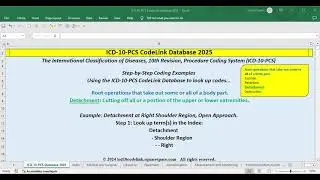ICD 10 PCS CodeLink   Root Operation Detachment Coding Example