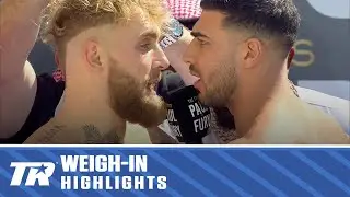 Jake Paul & Tommy Fury Make Weight, Have Explosive Faceoff | Fight Sunday ESPN+ PPV