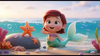 Baby Mermaid Sitting on a Rock | Magical Ocean Rhyme for Kids | Nursery Rhymes & Songs for Children