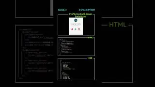 Profile Card with Hover Social Icons | #html | #css #craftcodestudio #coding #csscoding #learning