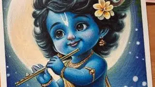 How to  color krishna ji