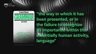 Grammer by Frank Palmer I Part 2 of 2 (Audio Podcast)
